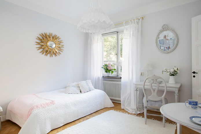 Intérieur de chambre pour une fille