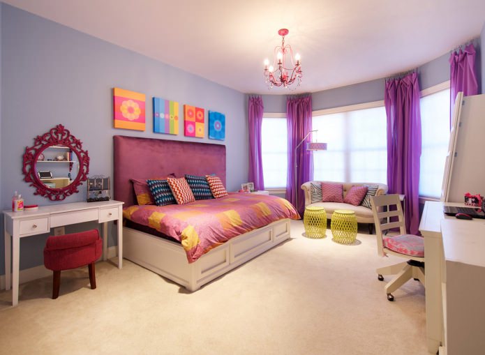 intérieur de la chambre pour une fille