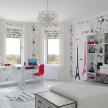 Aménagement d'une chambre pour une fille : photo, caractéristiques de conception-4
