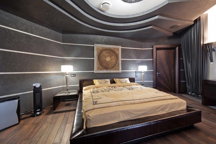 stratifié dans la chambre à coucher