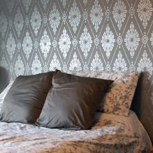 Décoration de chambre avec papier peint gris : 70 meilleures photos d'intérieur-8