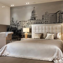 Décoration de chambre avec papier peint gris : 70 meilleures photos de l'intérieur-16