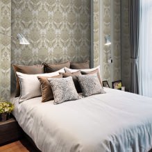Décoration de chambre avec papier peint gris : 70 meilleures photos d'intérieur-7
