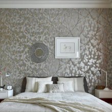 Décoration de chambre avec papier peint gris : 70 meilleures photos d'intérieur-11