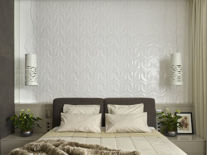 Panneaux 3D dans la chambre