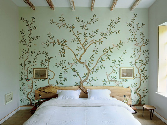 Peinture murale dans la chambre (arbre)