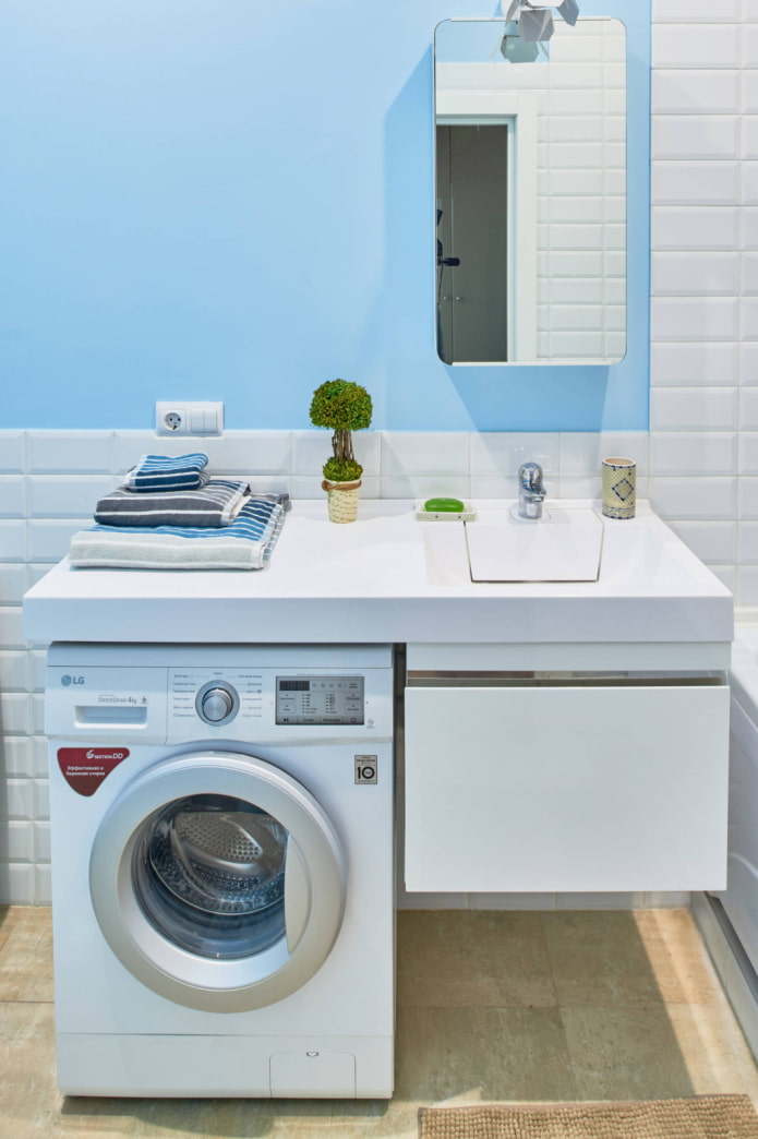 Machinerie sous le lavabo