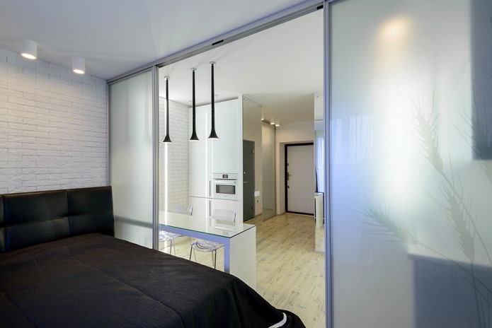 Espace nuit à l'intérieur d'un studio