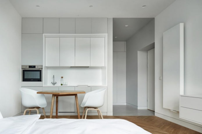 Espace cuisine dans un studio