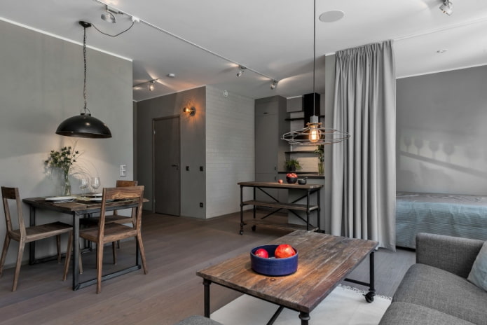 Intérieur d'un studio de style loft