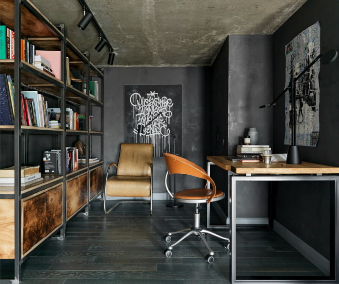 Bureau dans un appartement de trois pièces