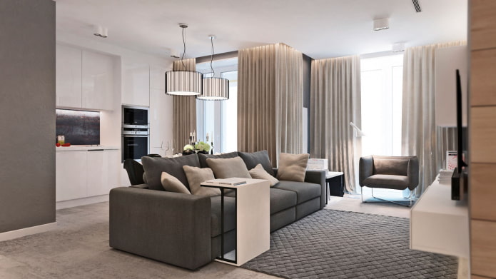 Projet d'un appartement de trois pièces