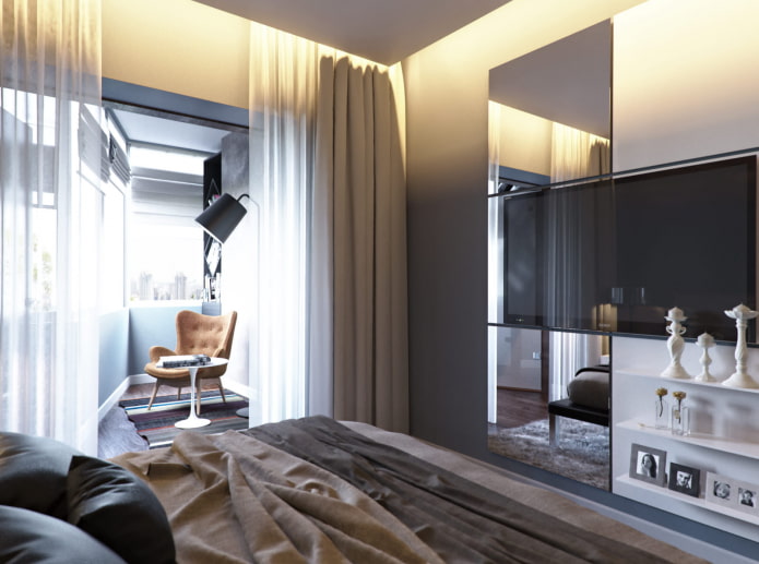 Chambre dans un appartement de trois pièces
