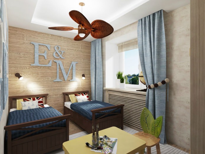 Chambre d'enfant pour deux enfants