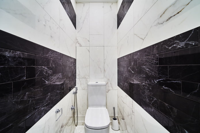 Décoration de toilettes dans un appartement Khrouchtchev