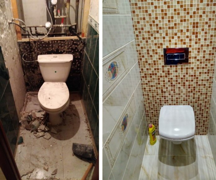 rénovation de salle de bain dans une Khrouchtchevka