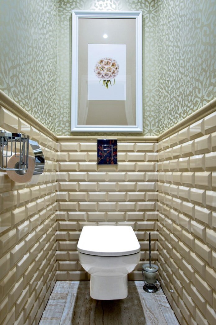 Décoration de toilettes dans un appartement Khrouchtchev