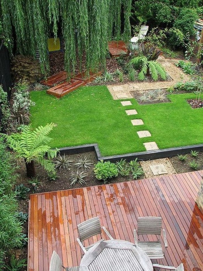 terrasse sur le site