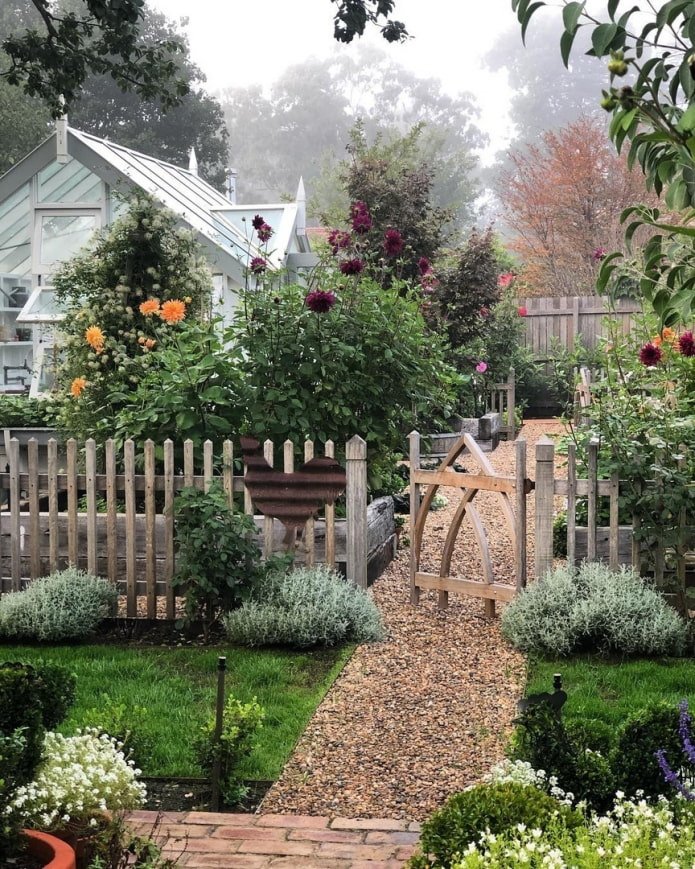 Conception de jardin rustique