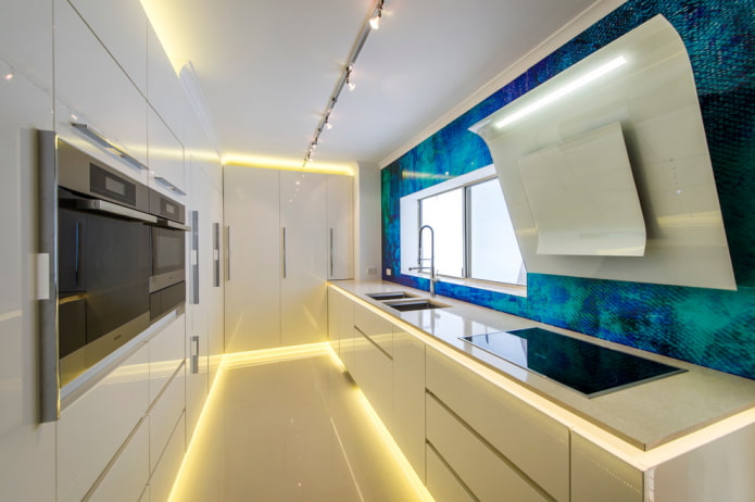 aménagement d'un espace de cuisine étroit