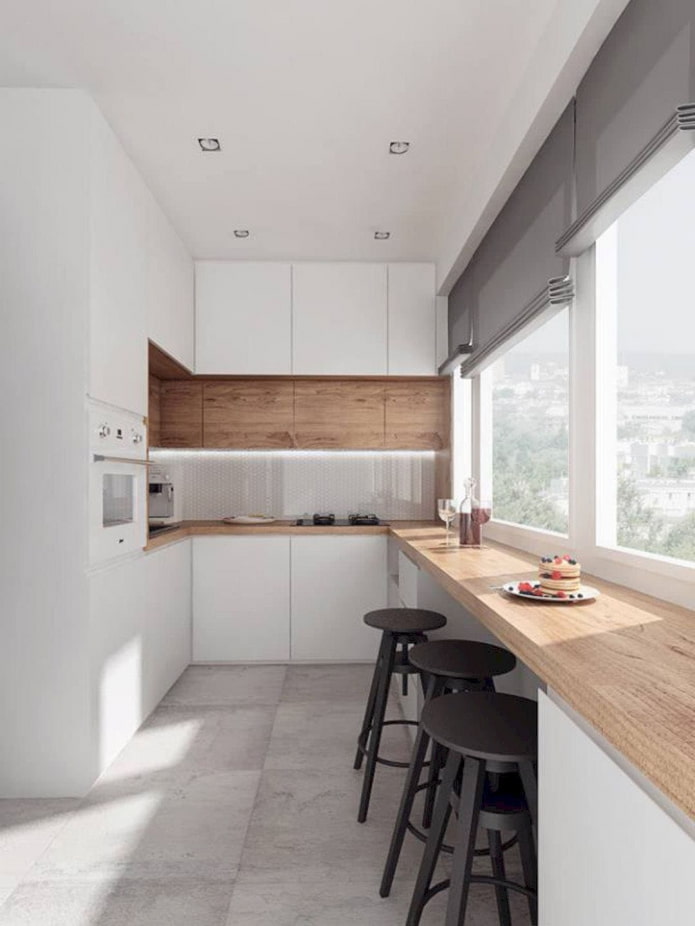 aménagement d'un espace de cuisine étroit
