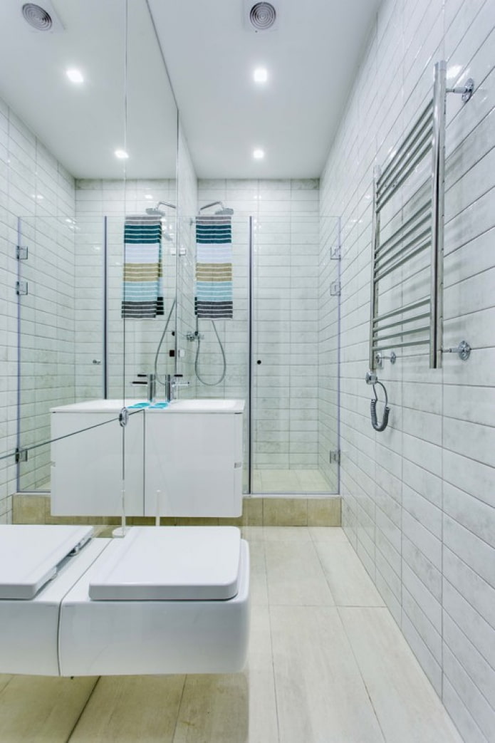 Chambre lumineuse avec douche