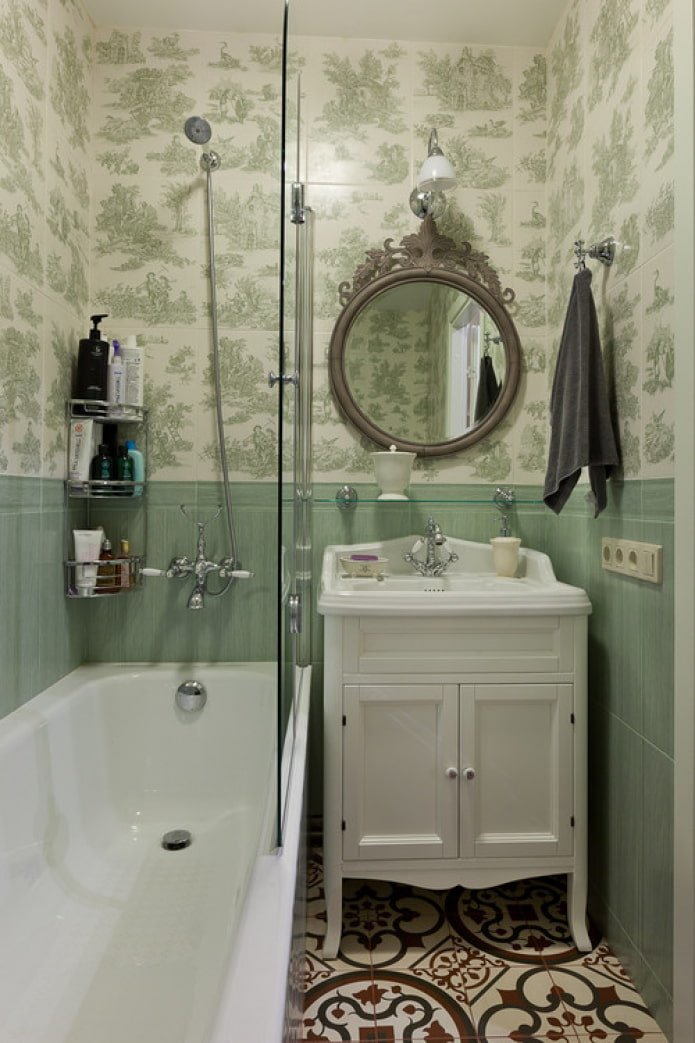 Salle de bain de 3 m² de style provençal