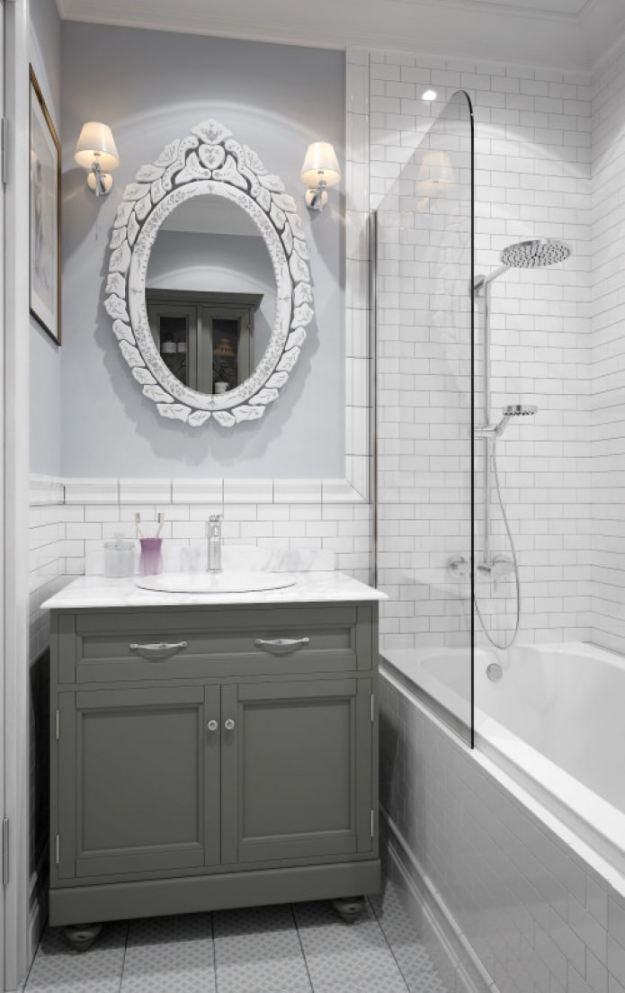 Salle de bain blanche