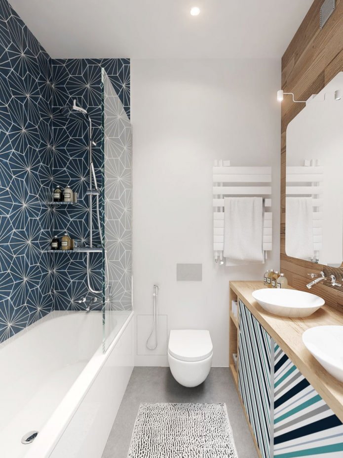 Carrelage moderne pour la salle de bain