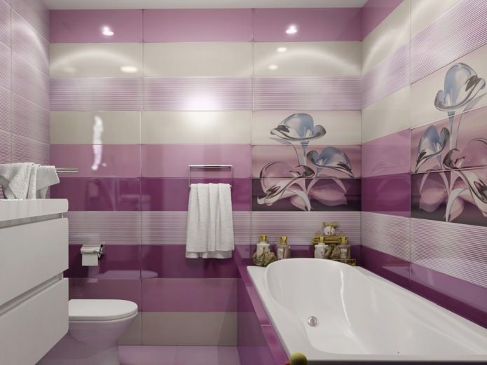 carrelage dans la salle de bain
