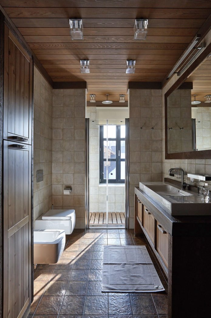 douche avec fenêtre