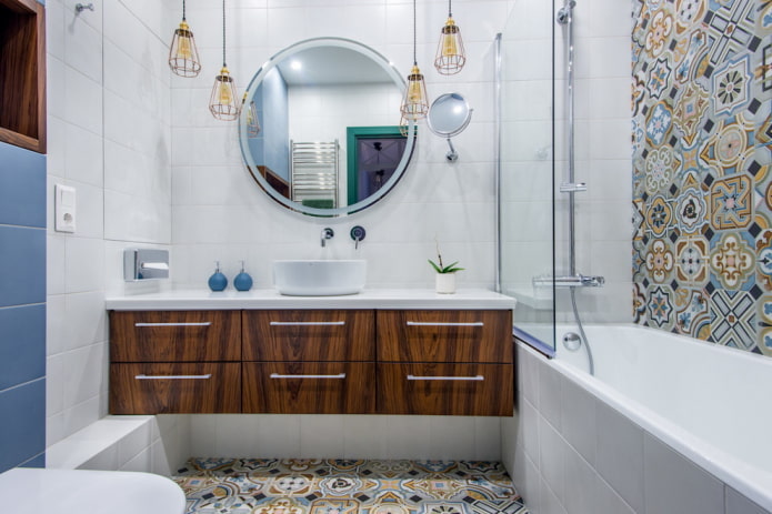 agencement d'une salle de bain combinée