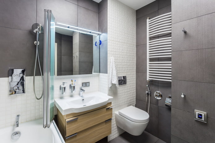 Aménagement et zonage d'une salle de bain combinée