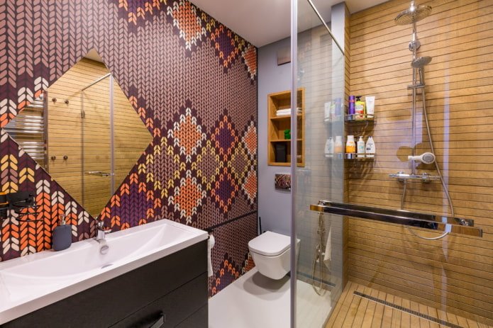 douche dans la salle de bain