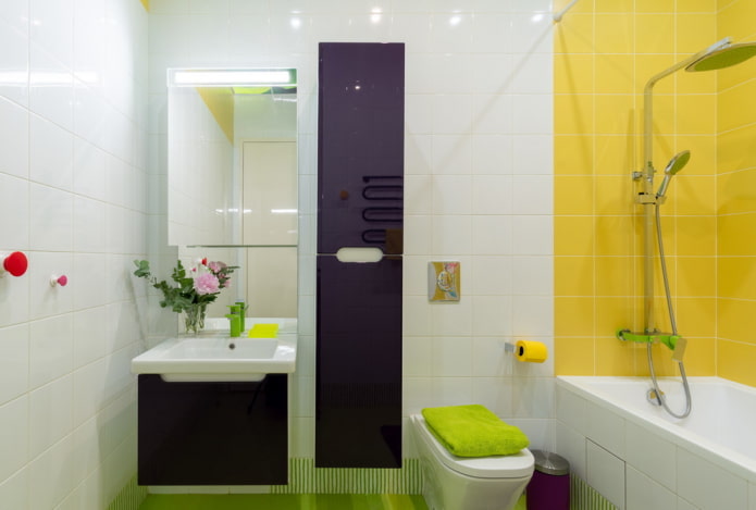 Design intérieur de salle de bain combinée