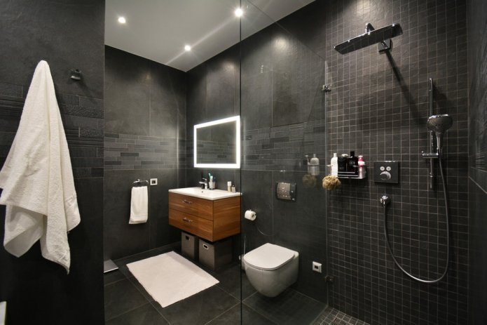 Schéma de couleurs d'une salle de bain minimaliste