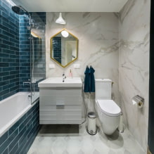 Intérieur d'une salle de bain combinée avec des toilettes-3