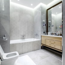Intérieur d'une salle de bain combinée avec des toilettes-5