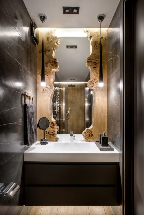 miroir dans la dalle