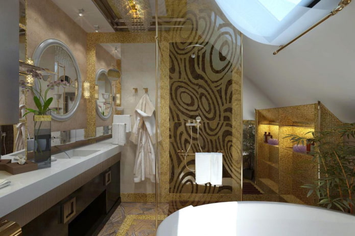 salle de bain de style art déco