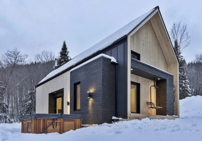 Décoration extérieure d'une maison scandinave