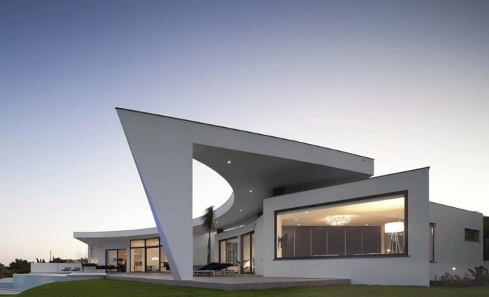 maison de plain-pied de style high-tech