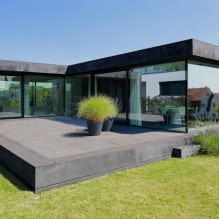Maisons avec fenêtres panoramiques : 70 meilleures photos inspirantes et solutions-16