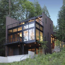 Maisons avec fenêtres panoramiques : 70 meilleures photos et solutions inspirantes - 18