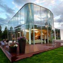 Maisons avec fenêtres panoramiques : 70 meilleures photos inspirantes et solutions-13