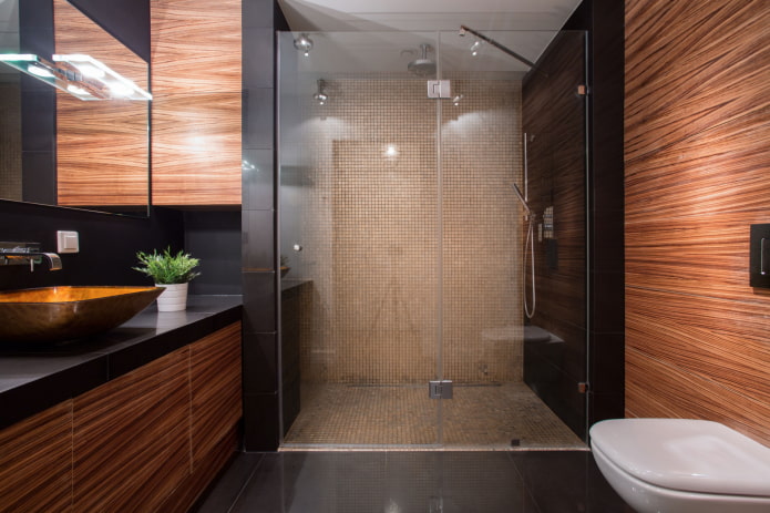 douche sans receveur en carrelage