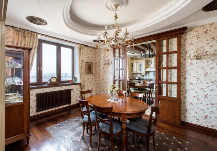 Portes de compartiment de style classique