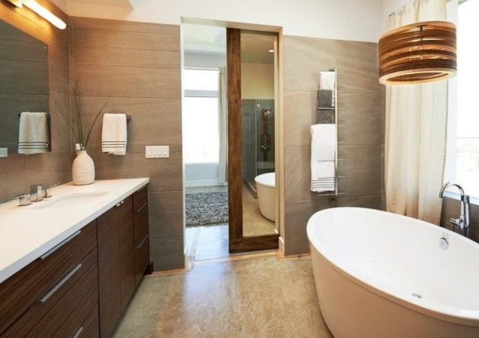 Portes de compartiment miroir à l'intérieur