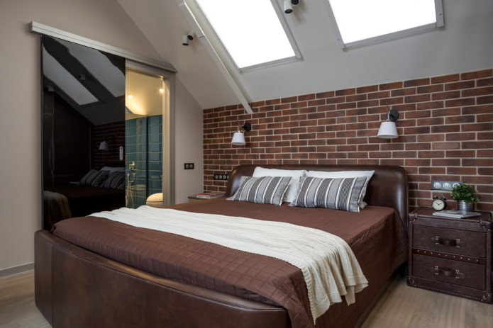 portes de compartiment dans l'intérieur de la chambre