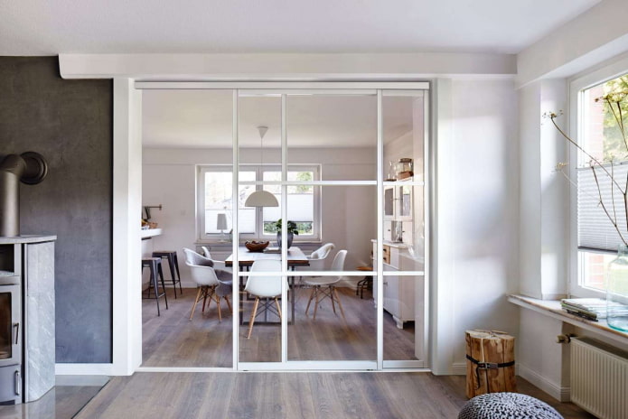Portes de compartiment de style scandinave